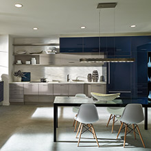 Summit and Contempra kitchen cabinets in a horizontal orientation