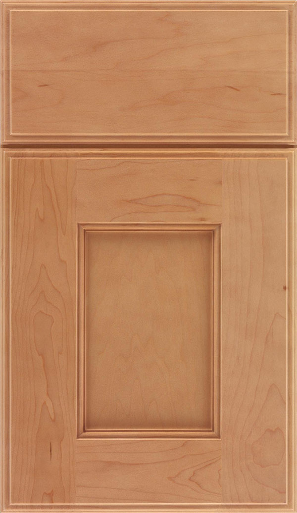 Berkeley Maple flat panel cabinet door in Ginger