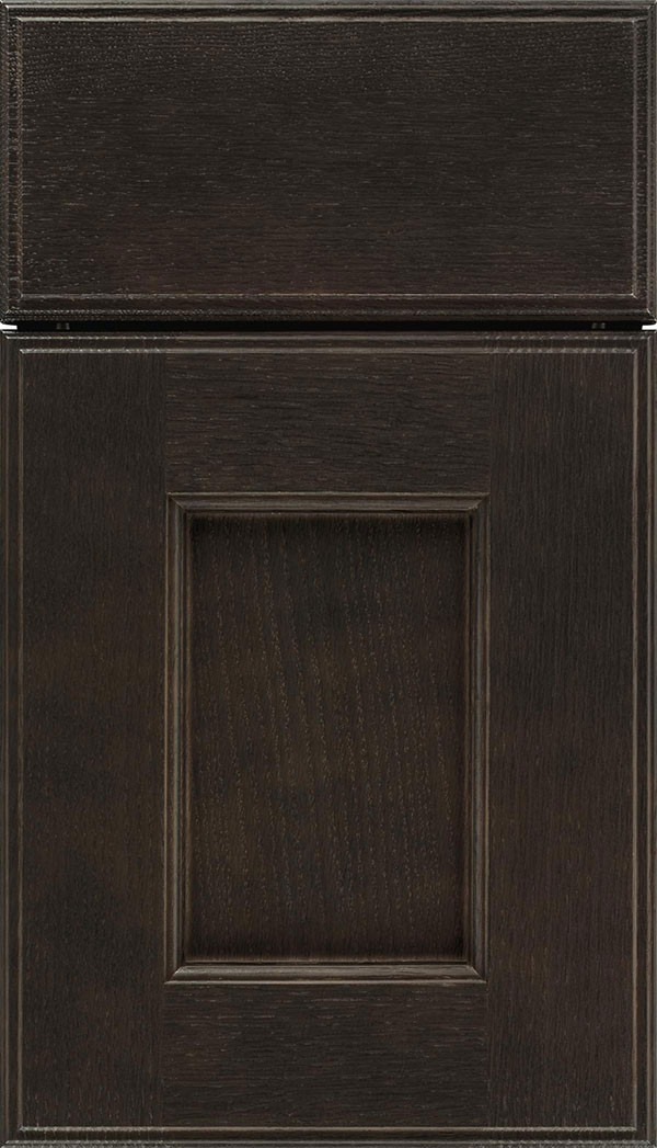 Berkeley Rift Oak flat panel cabinet door in Thunder