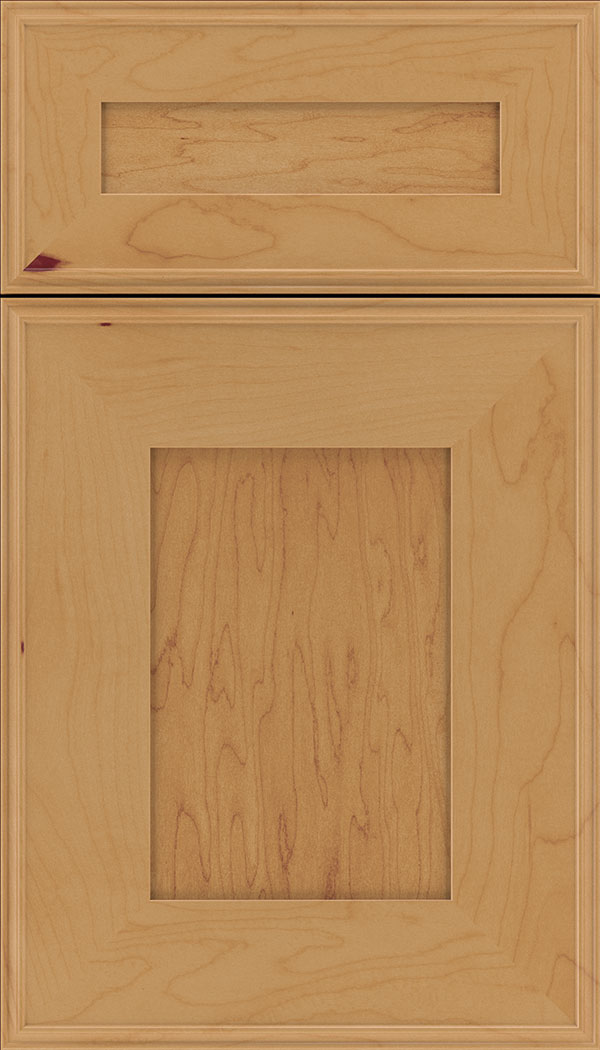 Elan 5pc Maple flat panel cabinet door in Ginger