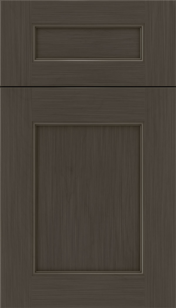 Lexington 5pc Maple recessed panel cabinet door in Weathered Slate