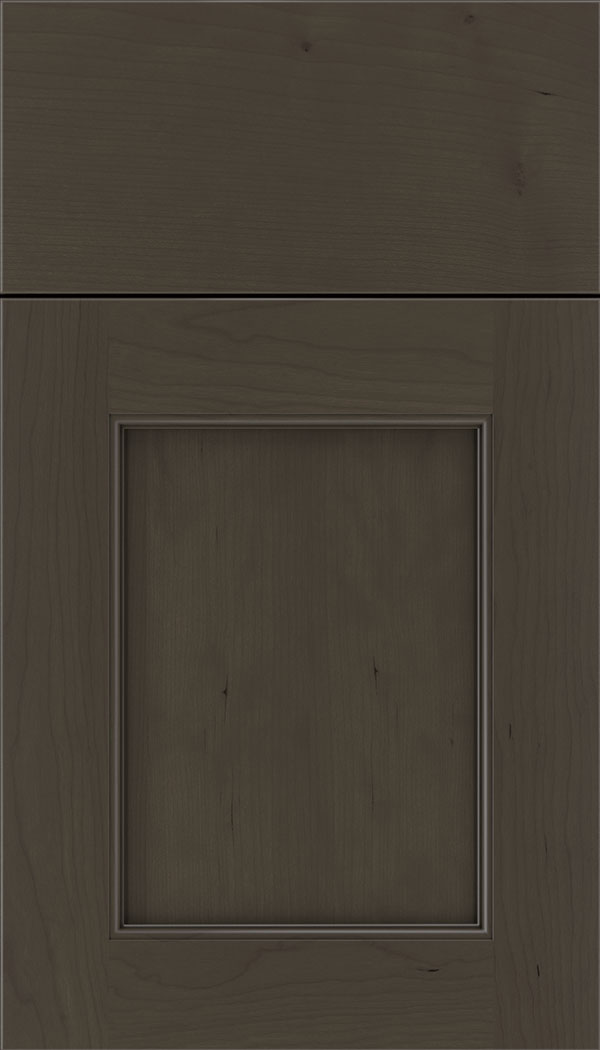 Lexington Cherry recessed panel cabinet door in Thunder