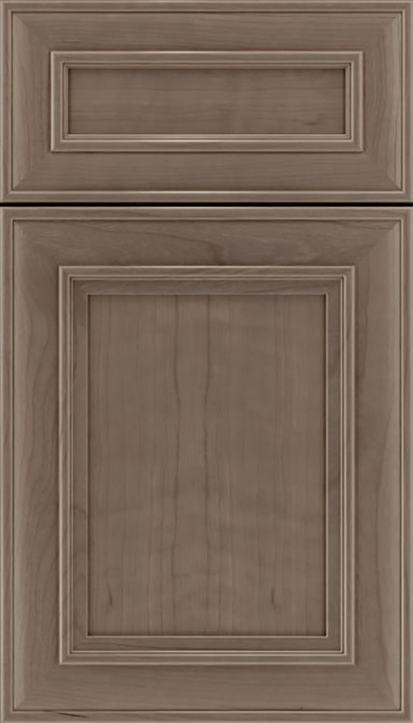 Sheffield 5pc Cherry recessed panel cabinet door in Winter