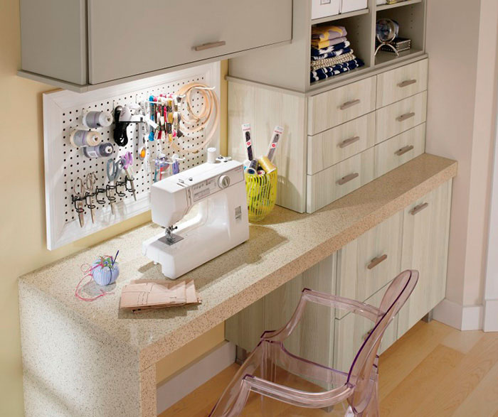 Craft Room Cabinets in Thermofoil