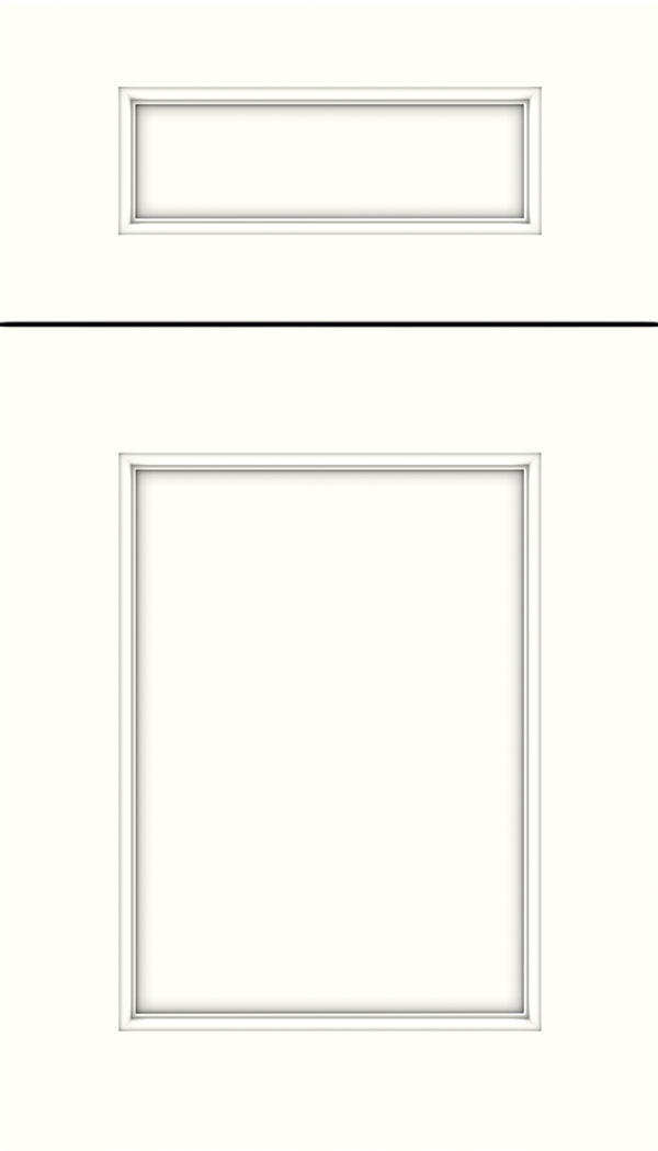 Lexington 5pc Maple recessed panel cabinet door in Alabaster