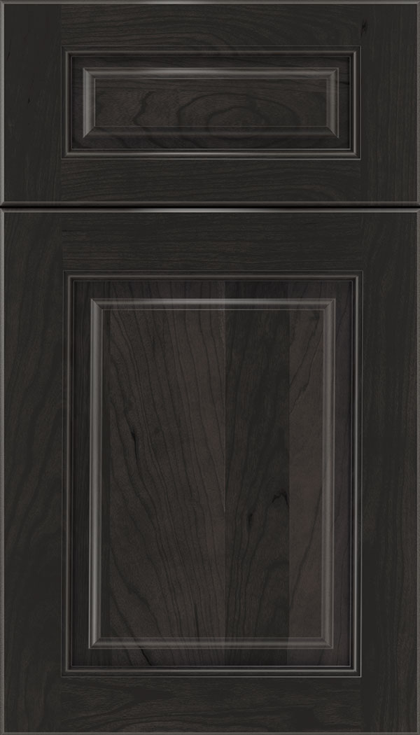 Marquis 5pc Cherry raised panel cabinet door in Charcoal