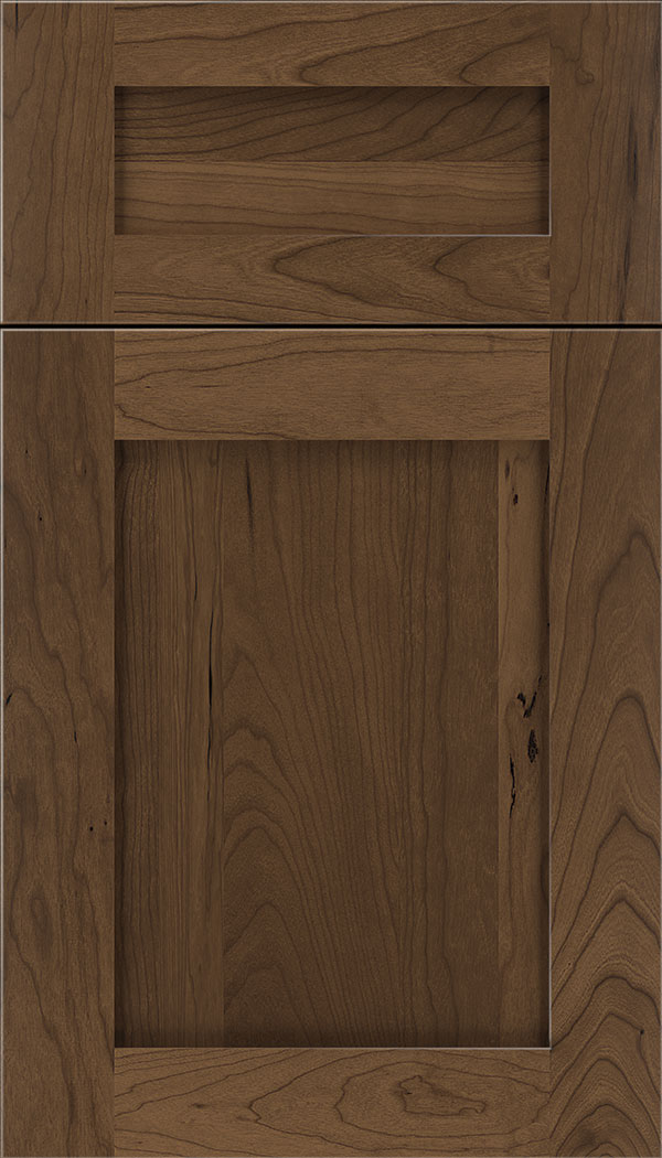 Plymouth 5pc Cherry shaker cabinet door in Toffee