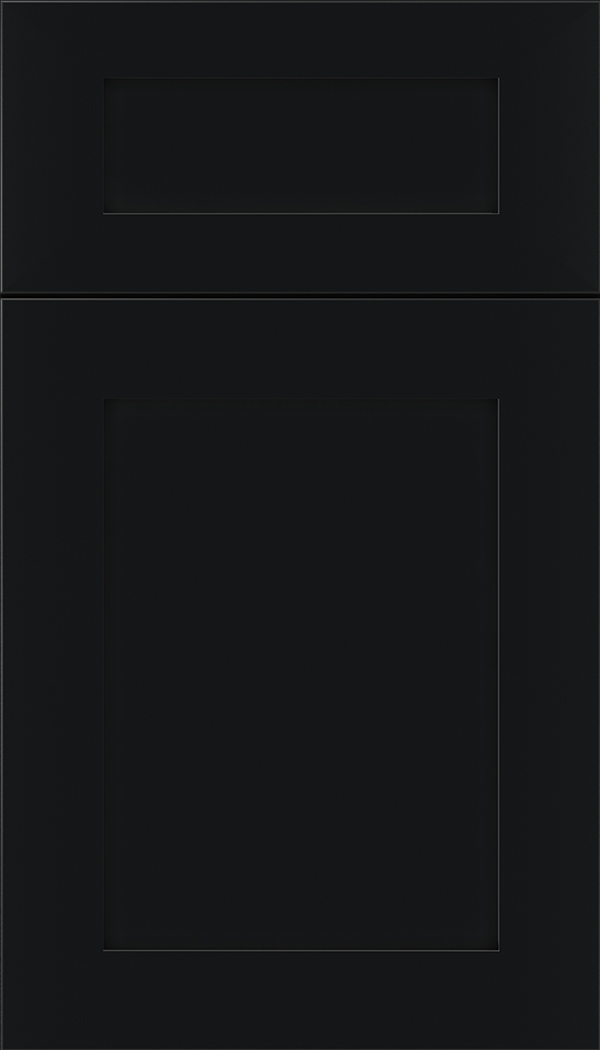 Plymouth 5pc Maple shaker cabinet door in Black