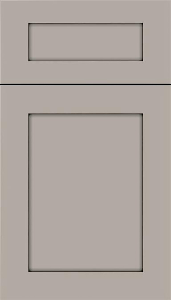 Salem 5pc Maple shaker cabinet door in Nimbus with Smoke glaze