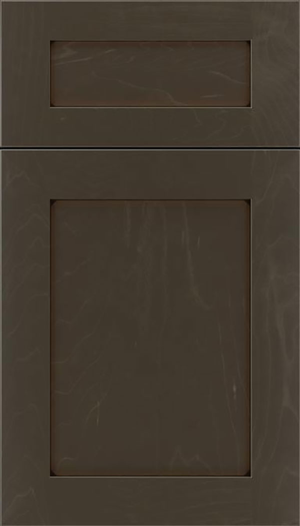 Salem 5pc Maple shaker cabinet door in Thunder with Black glaze