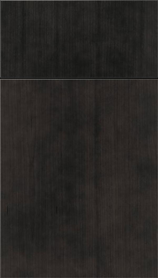 Summit Cherry slab cabinet door in Charcoal