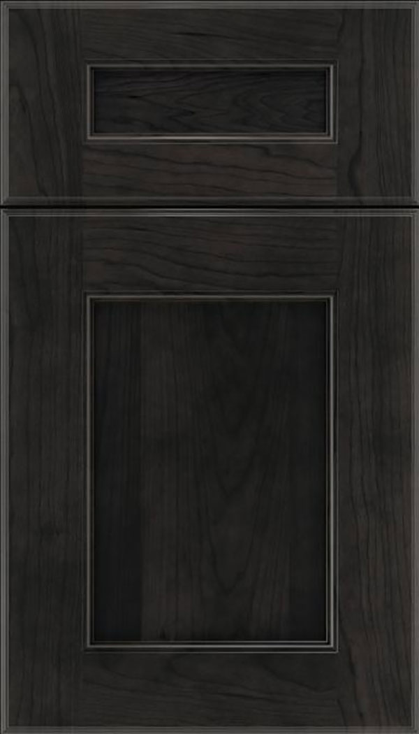 Tamarind 5pc Cherry shaker cabinet door in Charcoal