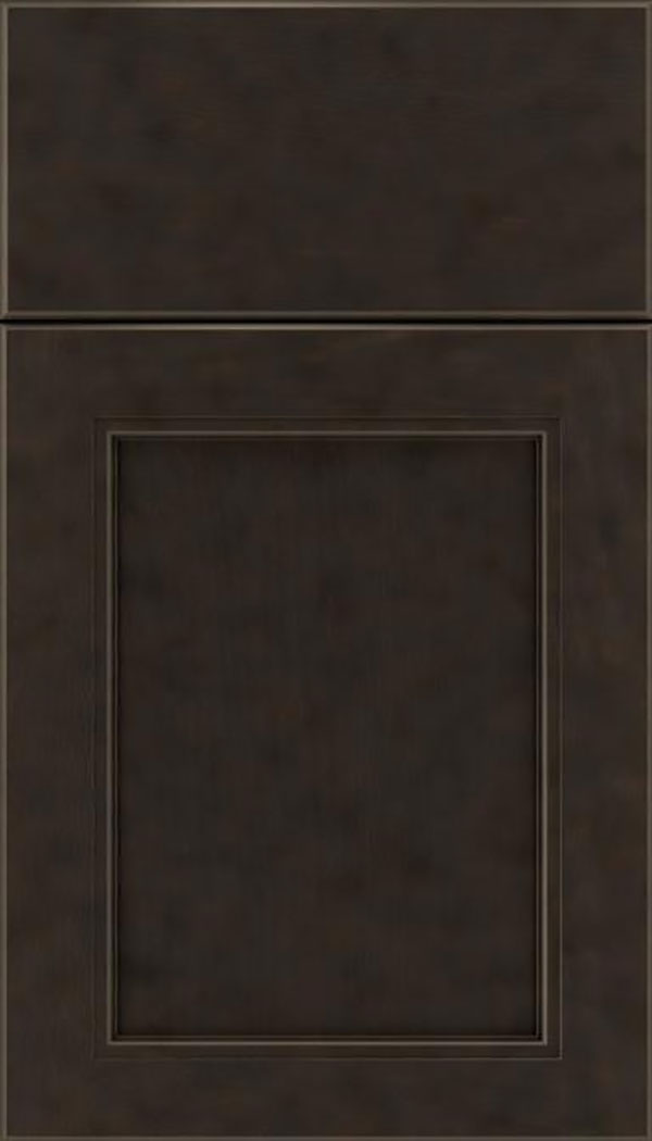 Templeton Oak recessed panel cabinet door in Thunder
