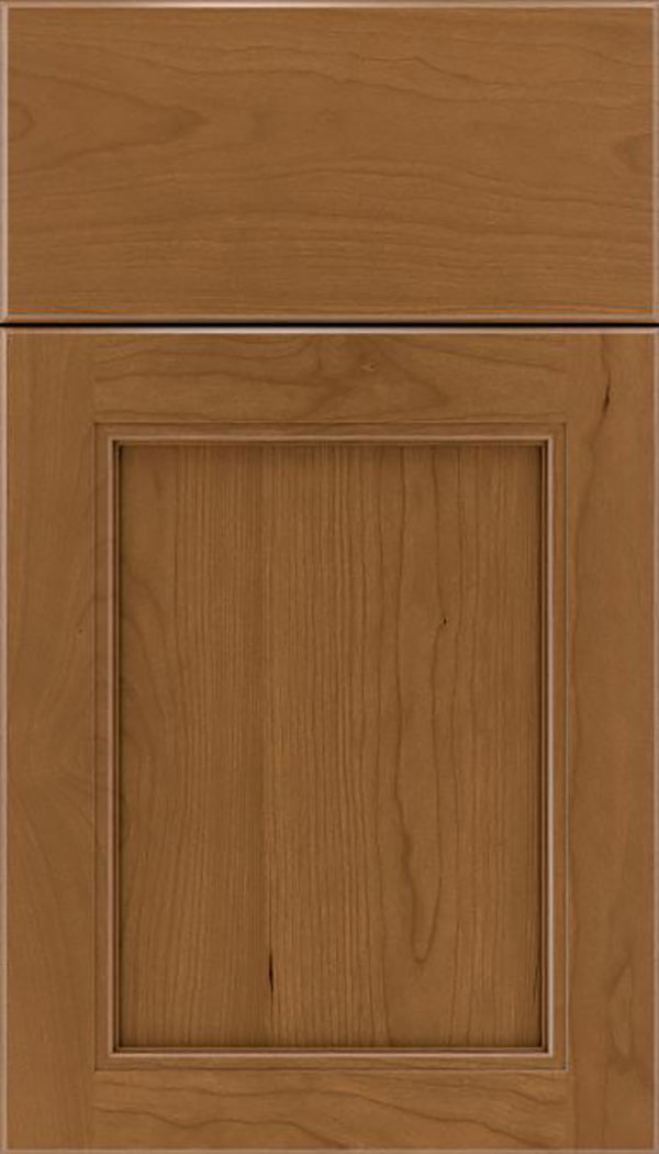 Templeton Cherry recessed panel cabinet door in Tuscan