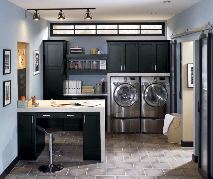Lexington maple black by Kitchen Craft Cabinetry