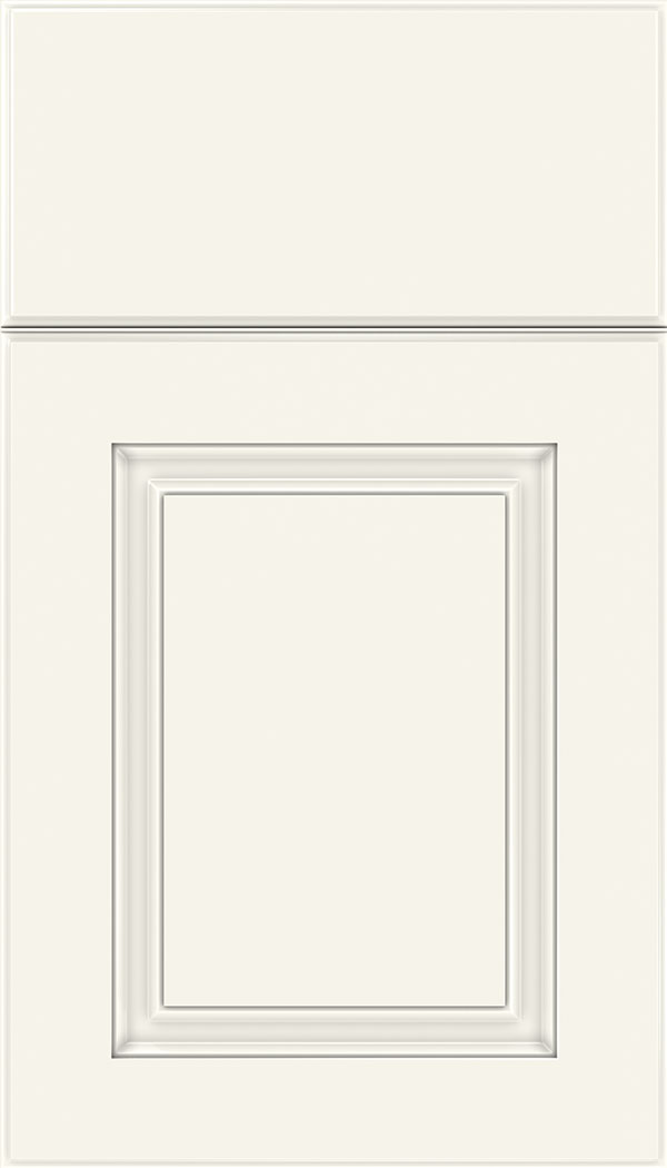 Bristol Thermofoil cabinet door in Satin White