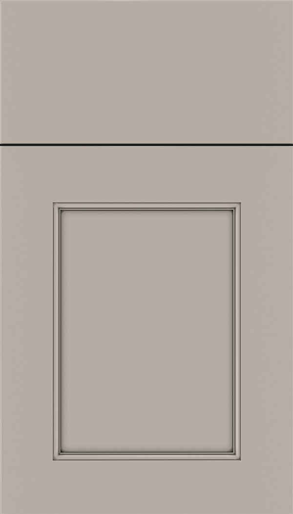 Lexington Maple recessed panel cabinet door in Nimbus with Smoke glaze