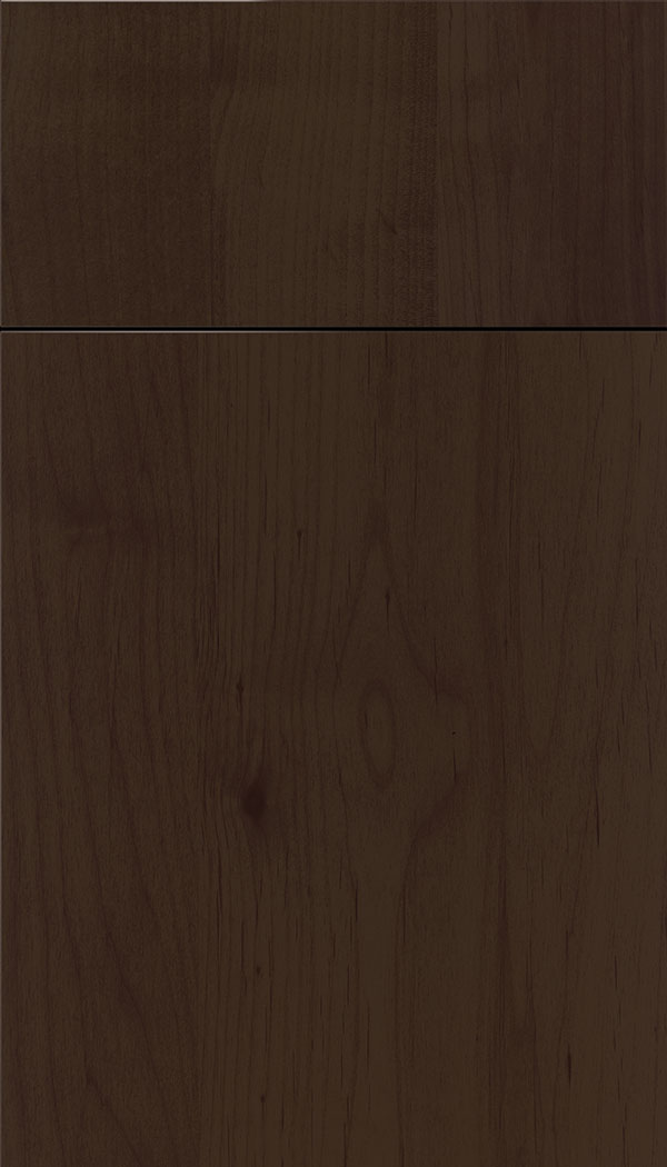 Lockhart Alder slab cabinet door in Cappuccino