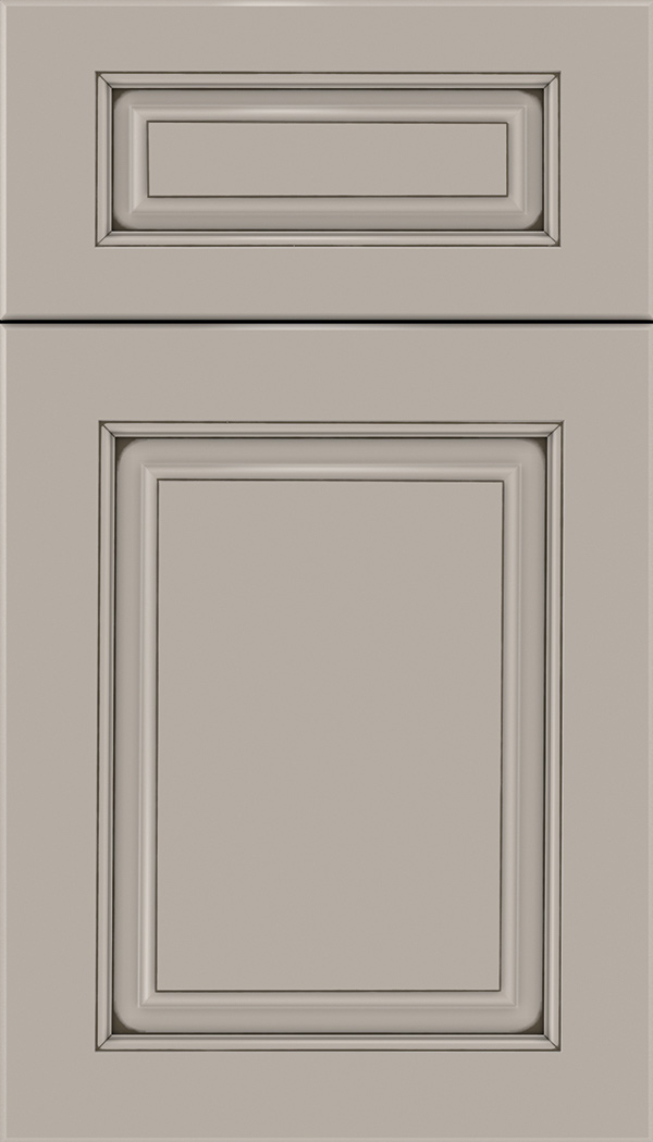 Marquis 5pc Maple raised panel cabinet door in Nimbus with Smoke glaze