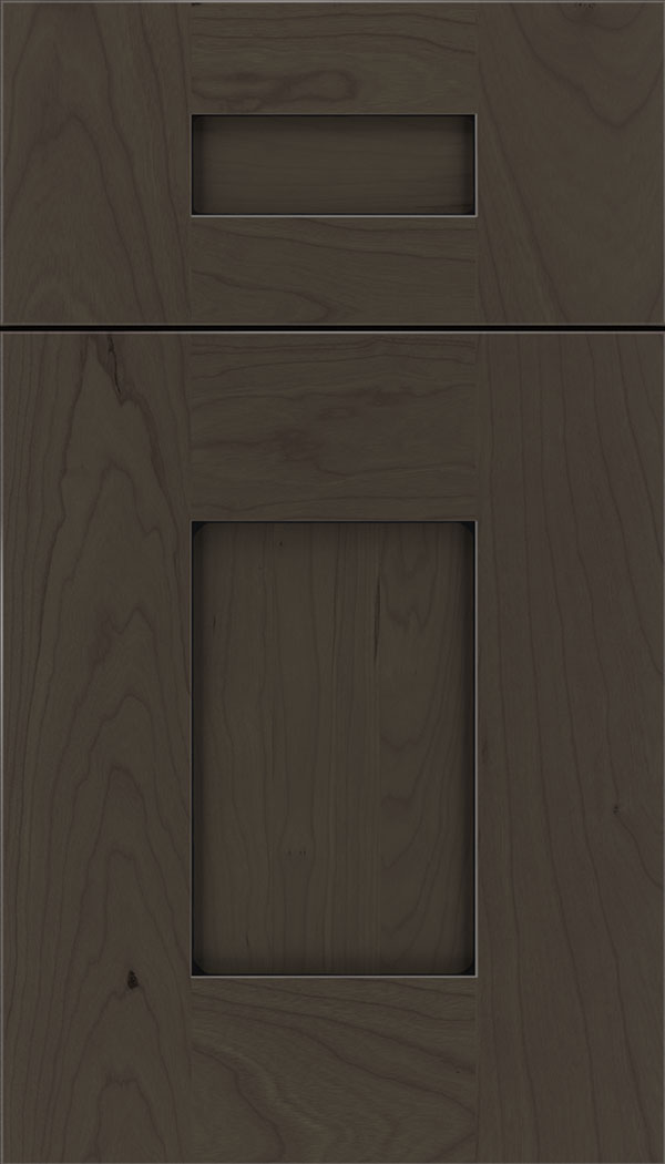Newhaven 5pc Cherry shaker cabinet door in Thunder with Black glaze