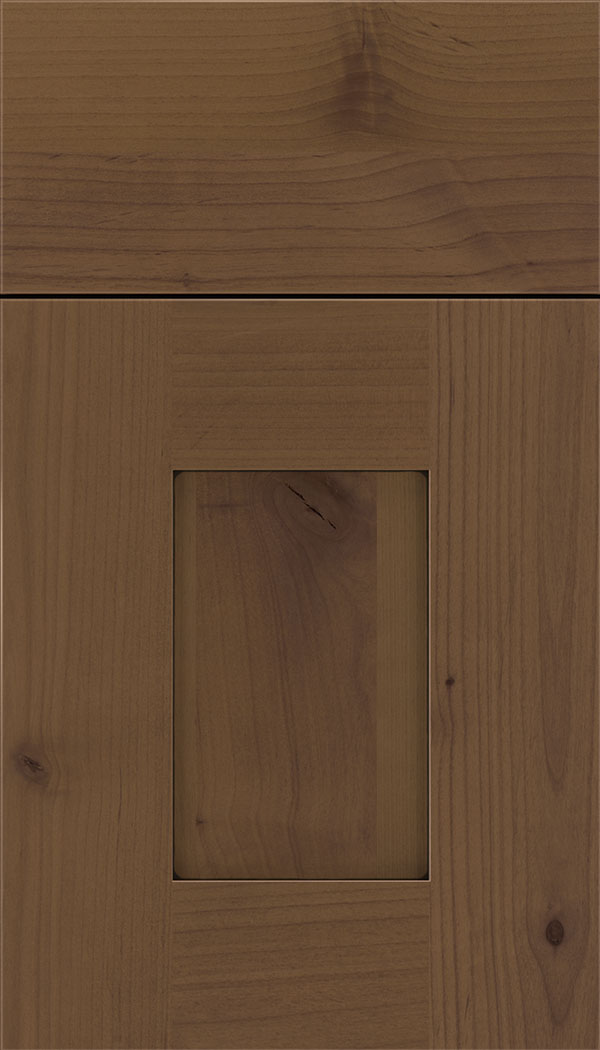 Newhaven Alder shaker cabinet door in Sienna with Black glaze