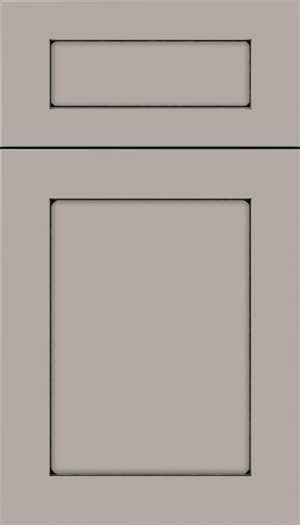 Salem 5pc MDF shaker cabinet door in Nimbus with Black glaze