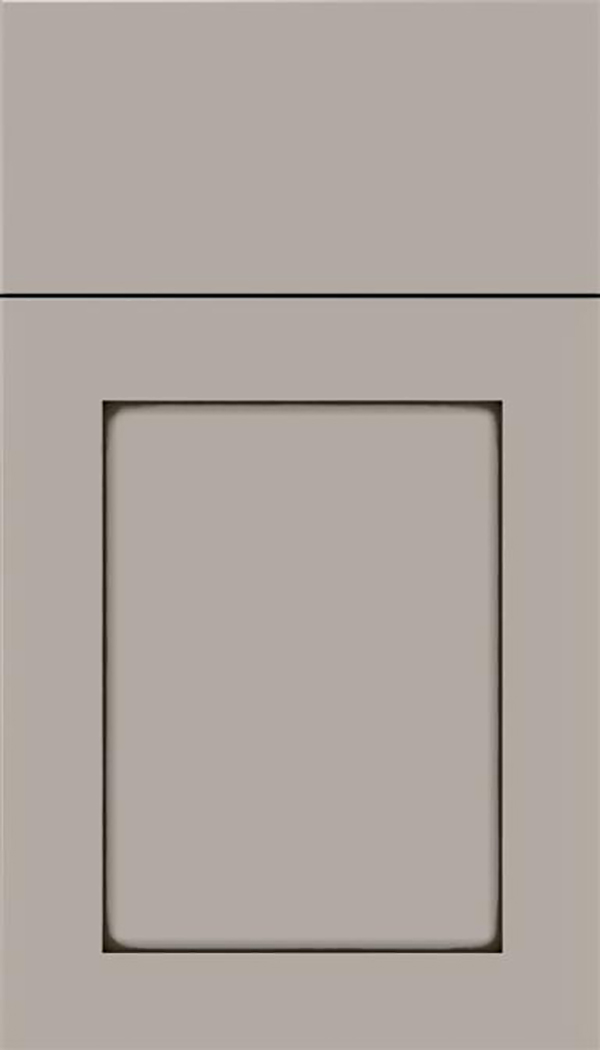Salem Maple shaker cabinet door in Nimbus with Smoke glaze