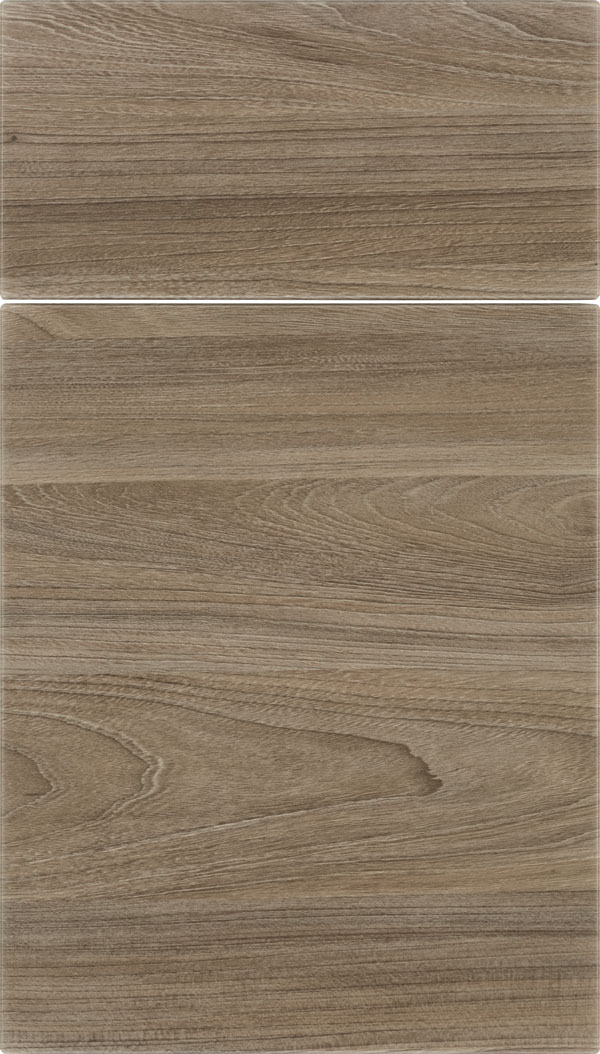 Soho Horizontal Thermofoil cabinet door in Flint