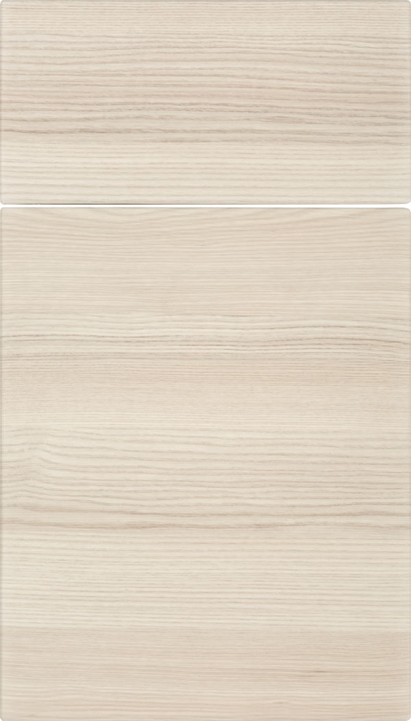 Soho Horizontal Thermofoil cabinet door in Talc